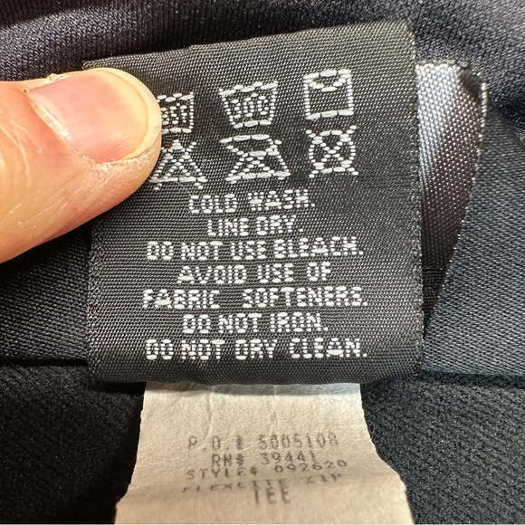 Long Sleeve Half Zip Base Layer Top Nylon Blend Size Small High Neck - Picture 5 of 8